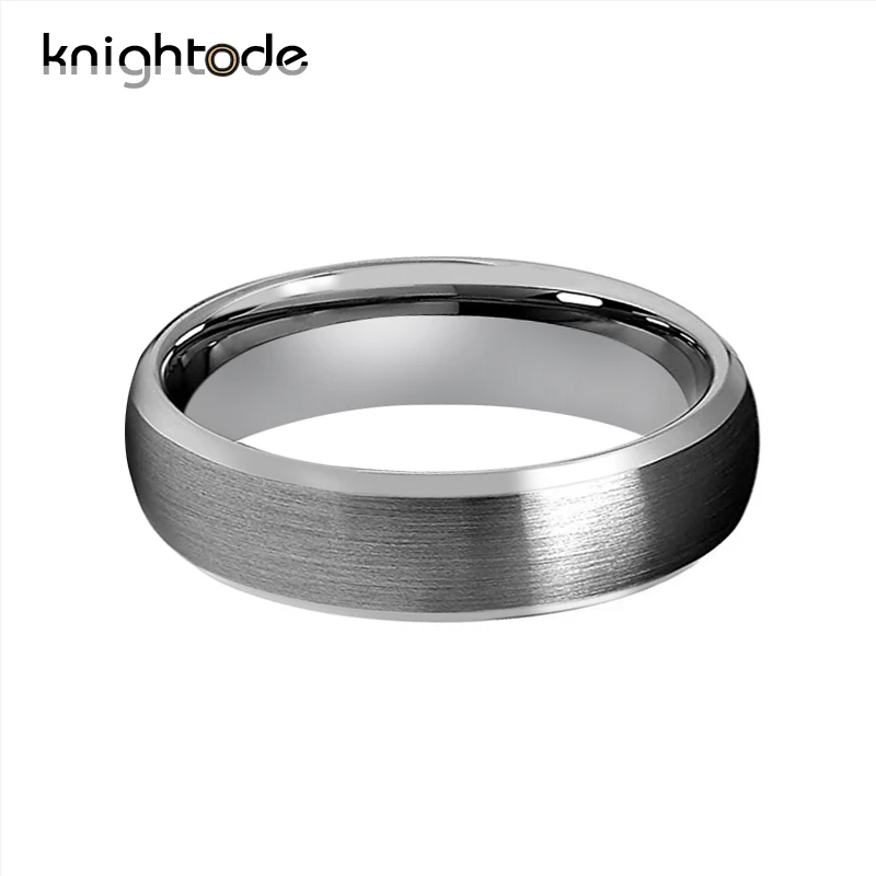 Dome tungsten карбидные кольца для мужчин и женщин простой классический матовый