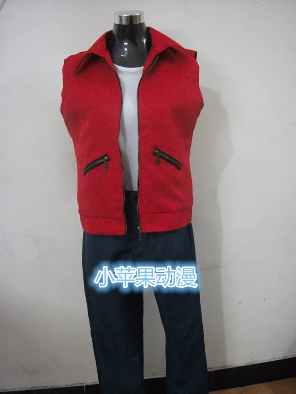 

2016 The King of Fighters KOF TERRY BOGARD Red Vest Cosplay Costume Tailor made