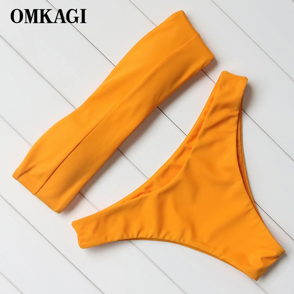OMKAGI, бикини, бандо, животный принт, женский купальник,, купальник, Maillot De Bain Femme, сексуальный комплект бикини, купальный костюм, пляжная одежда