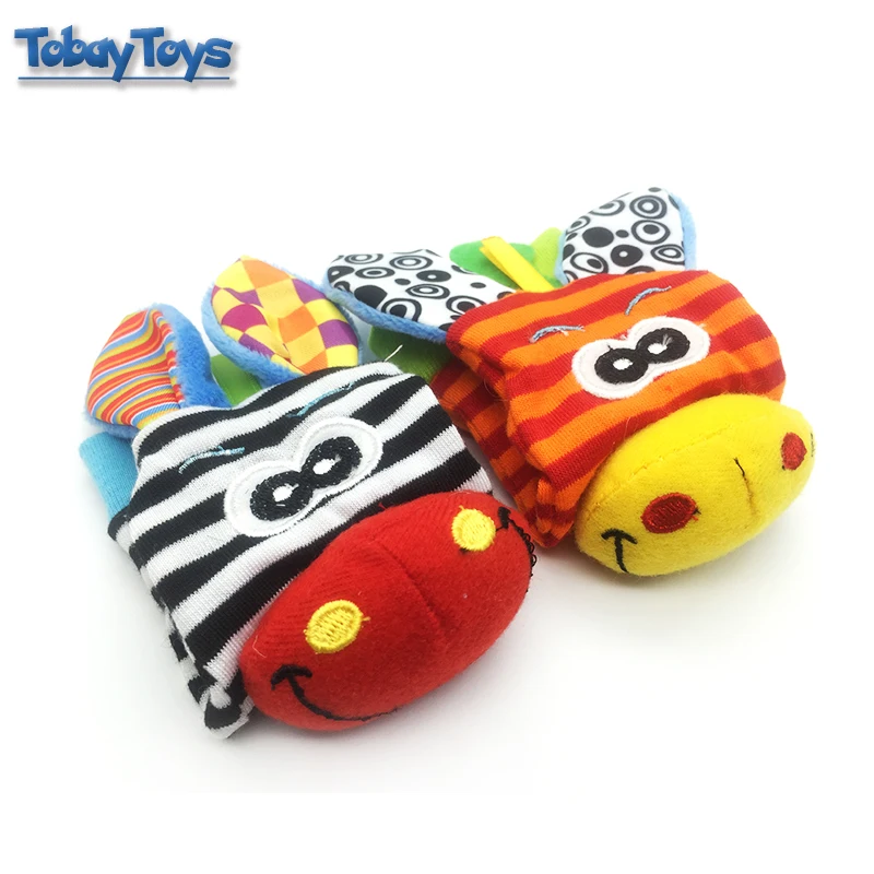 Носки с животными Sozzy Детские погремушки игрушки ремешок на запястье погремушкой