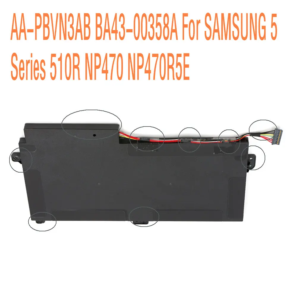 Оригинальный аккумулятор для SAMSUNG 5 серии 510R NP470 NP470R5E AA-PBVN3AB оригинальный