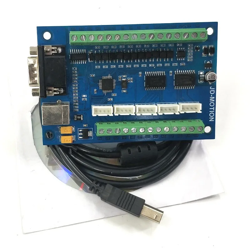 MACH3 USB CNC 5 осевой комплект, 3 шт. Nema 23 шаговый двигатель 57+ 3 шт. DM542 Драйвер шагового двигателя+ один MACH3 USB CNC 5 осевая контрольная карта