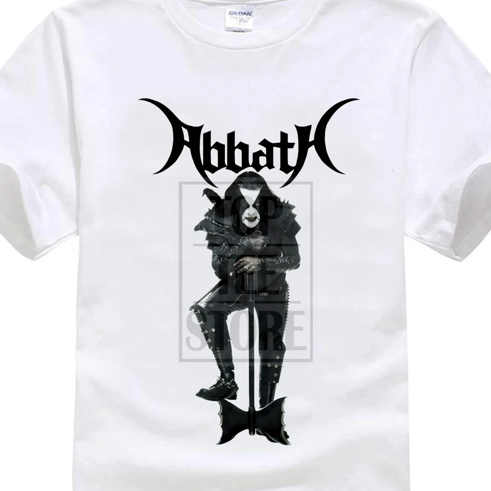 Abbath Guardian белая футболка M L Xl Xxl Offcl черная с металлической лентой Мужская круглым
