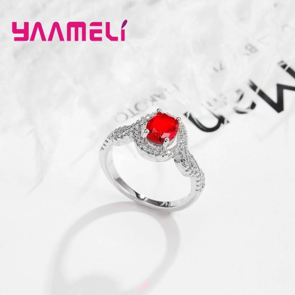 Brand Women 925 Sterling Silver Finger Engagement Rings for Wedding Body Jewelry Size 6 7 8 9 Best Quality | Украшения и