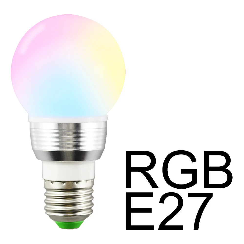 E27 16 Цвет Magic 5 Вт RGB вечерние светодиодный лампы 24key ИК светильник с устройством дистанционного управления 110 В 220 праздничные затемнения сцены Ночной светильник - Испускаемый цвет: E27 5W