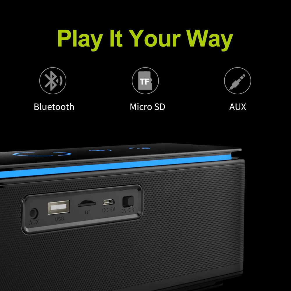 ZEALOT S7 Soundcore портативный беспроводной bluetooth динамик с двойным драйвером богатые