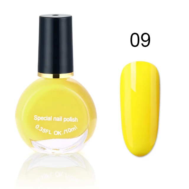 009 26 Colors Stamping Paint Nail Polish Pure Color Vernis a Ongle Nail Art Nagellak Gel Varnish Hybrid Lucky Lacquer Paint Gellak - Цвет: 009