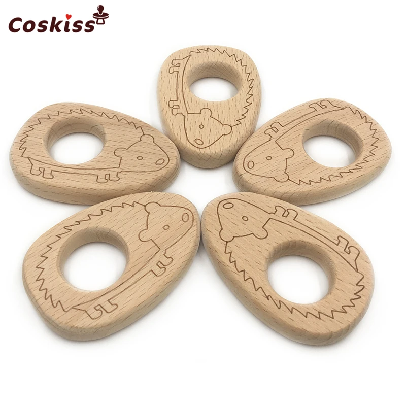 Детский Прорезыватель для зубов из натурального бука|baby teether|baby wooden teetherteething toys |