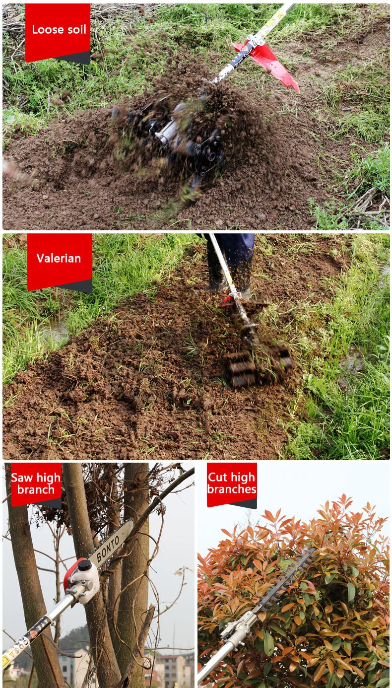 LISM 140 мотор Weeder Cutter 4-тактный большой задний пакет 2 в 1 щетка газонокосилка многофункциональный для сельского хозяйства пустоши