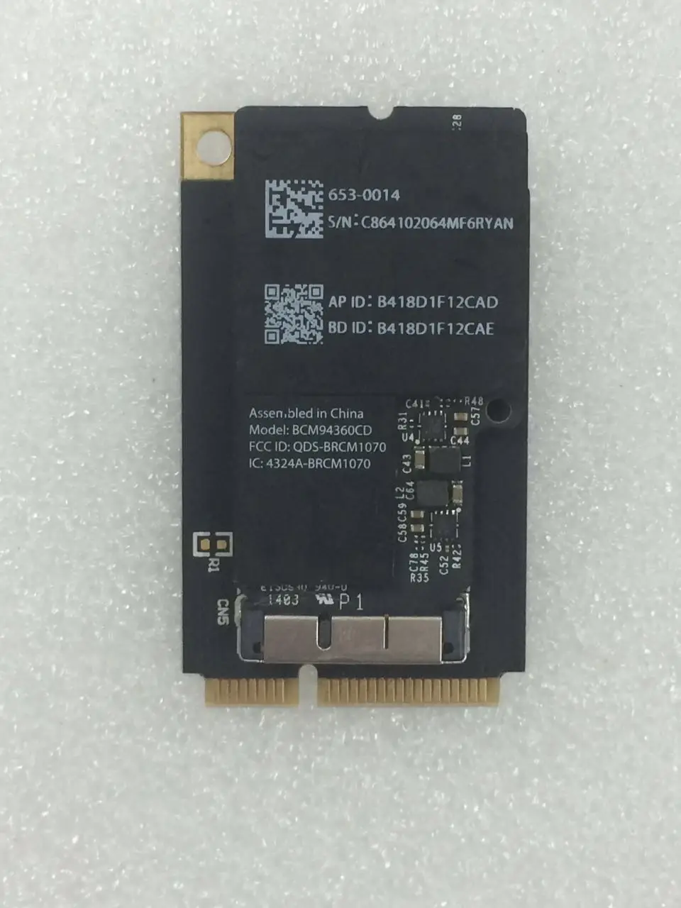 Сетевой адаптер Broadcom BCM4360 BCM94360CD BCM94360CDAX + Mini PCIe 802.11AC Wi Fi WLAN Bluetooth 4 0 карта|adapter
