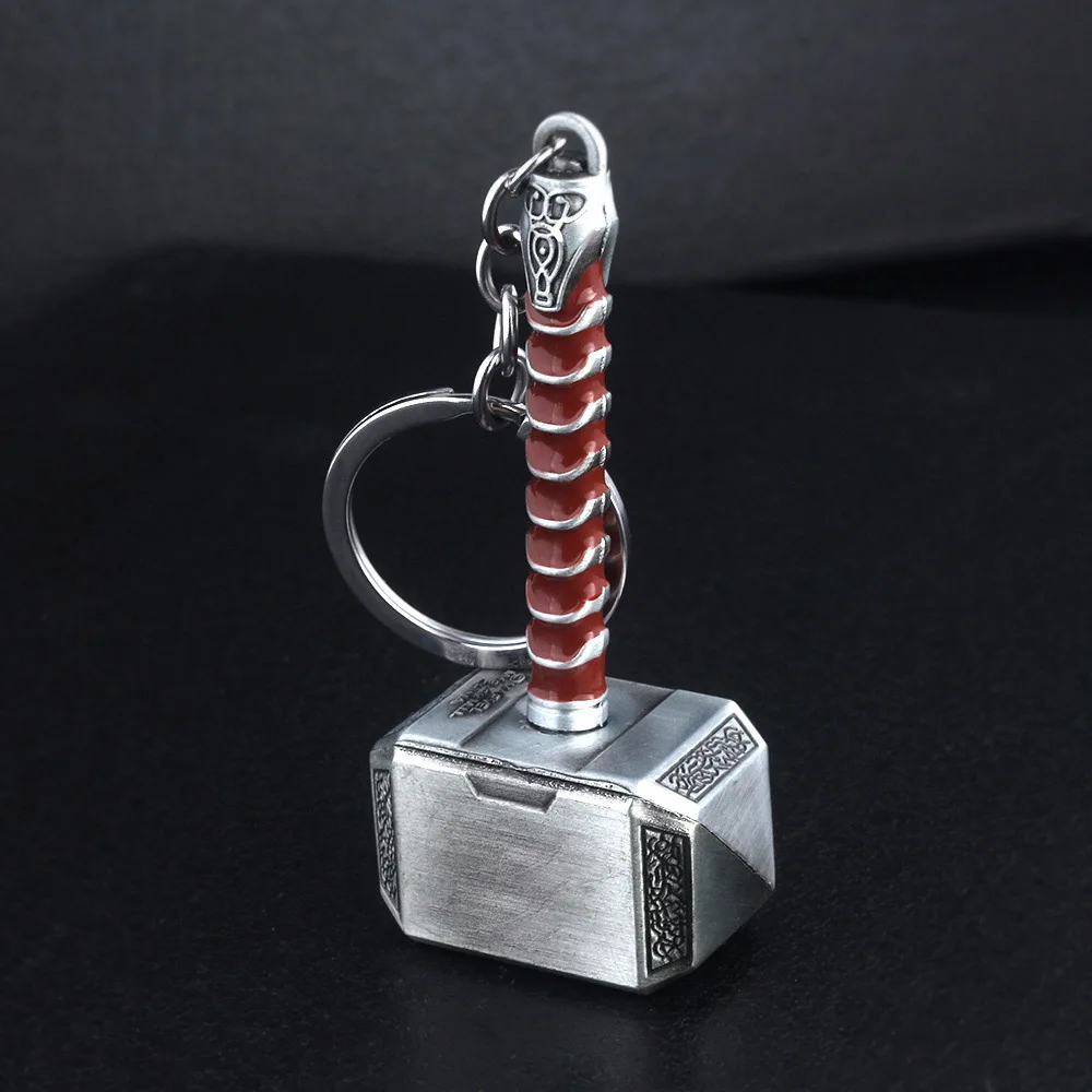 20 шт./лот Мстители Тор молоток топор Mjollnir талисманы брелок для мужчин для фанатов ювелирные изделия