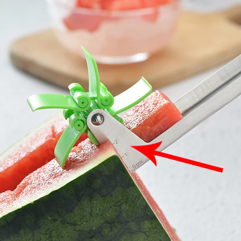 Нержавеющая сталь арбуз слайсер Фрукты Быстрый резак нож корер фрукты