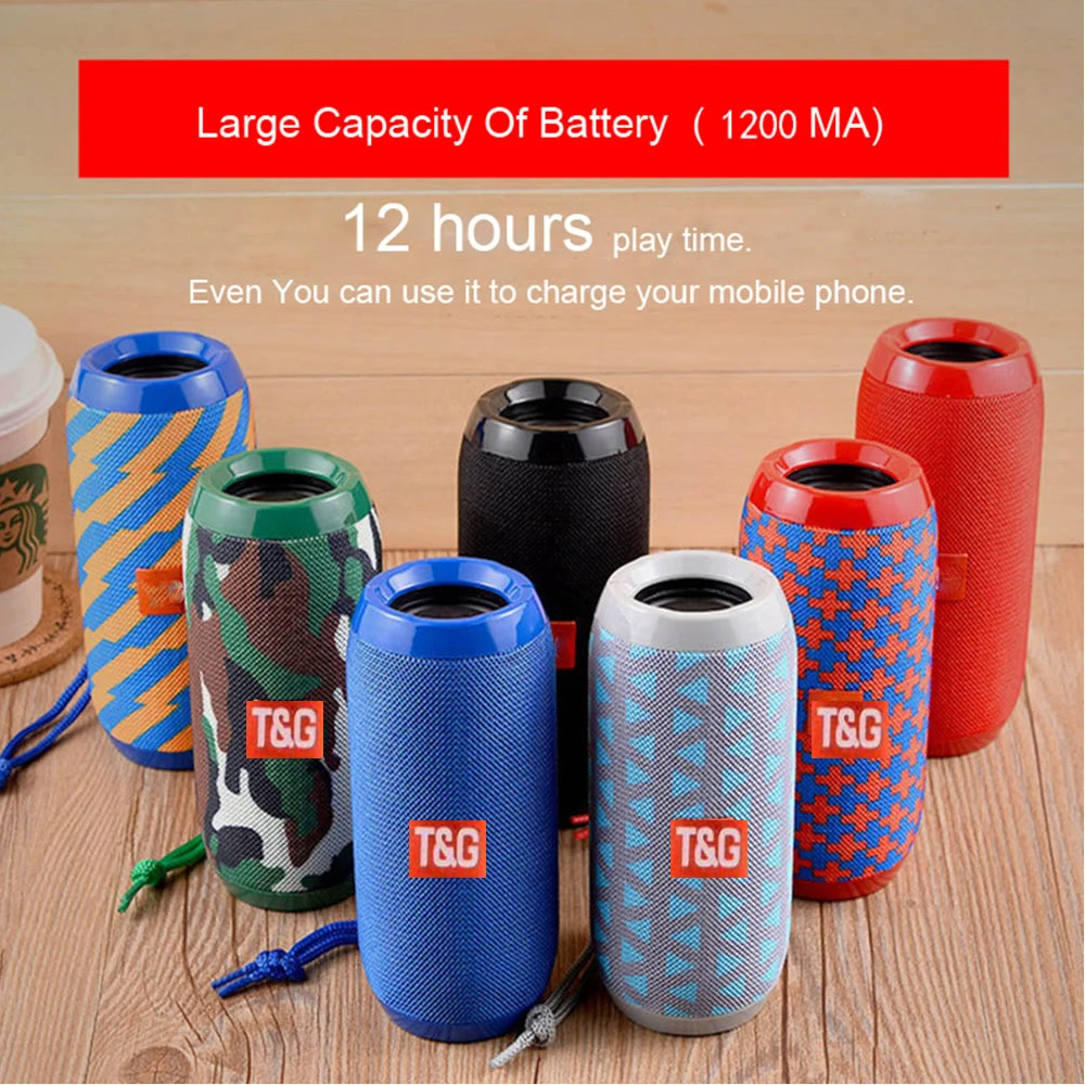 Best speaker Portable spiker TG117 loudspeaker Bluetooth outdoor Waterproof home theater boombox for computer phone Radio FM AUX |