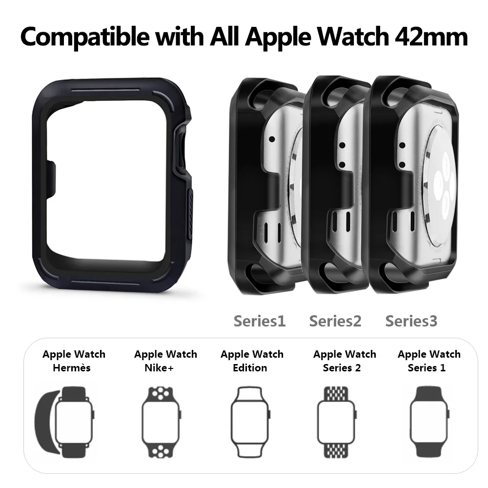 BUMVOR спортивный силиконовый чехол Микки ремешок для Apple watch 40/38 мм защитный iWatch shell