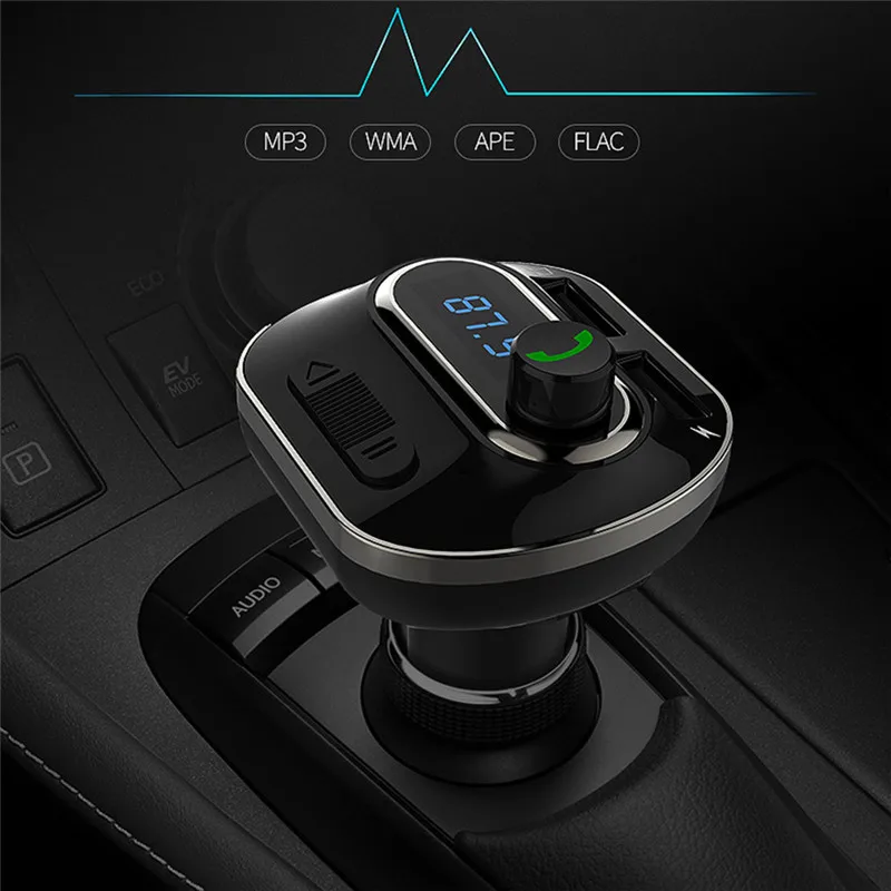 FM передатчик Aux модулятор автомобильный комплект громкой связи Bluetooth аудио MP3