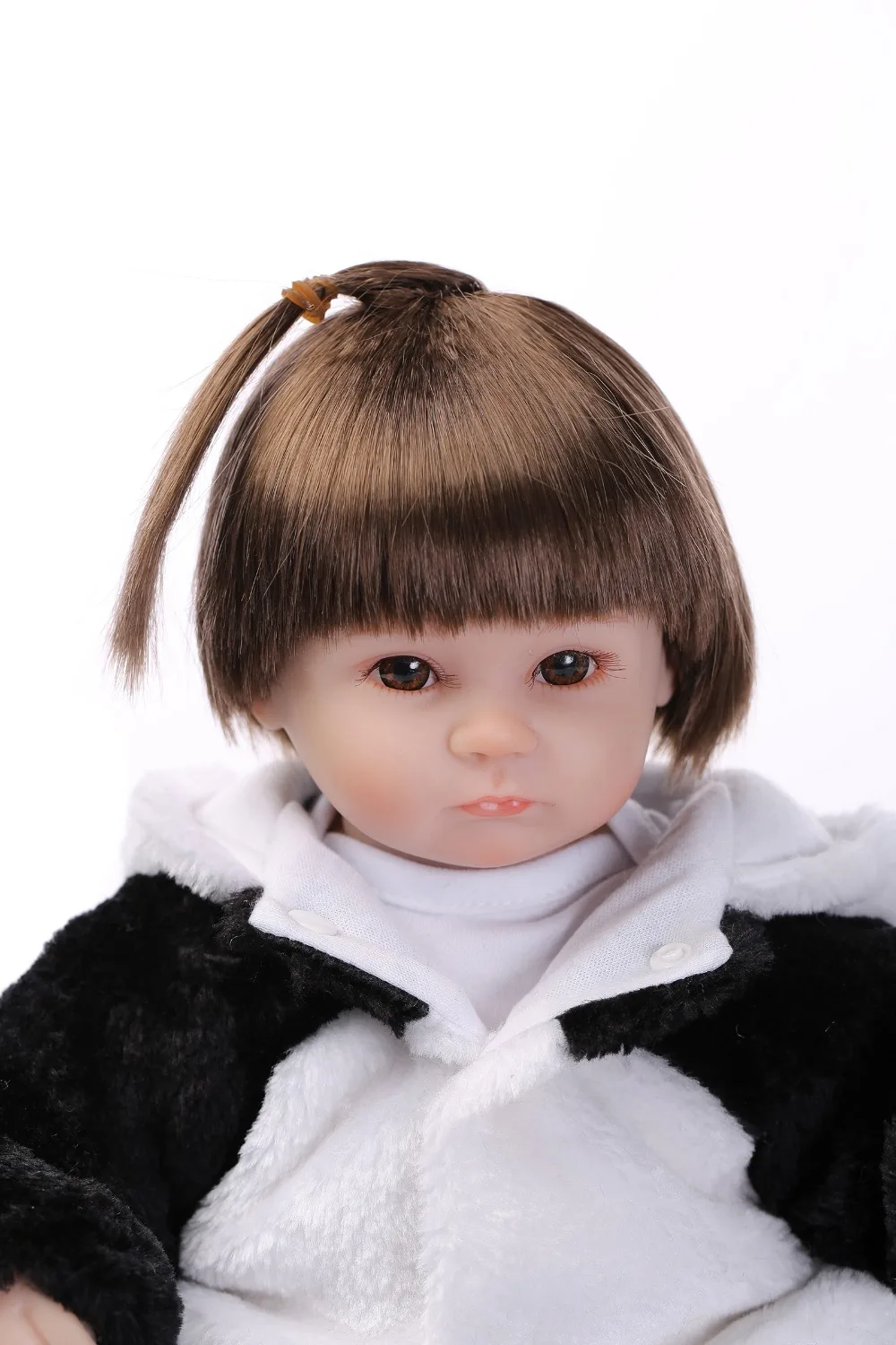 Кукла reborn NPKCOLLECTION Реалистичная кукла панда 17 дюймов мягкая силиконовая виниловая
