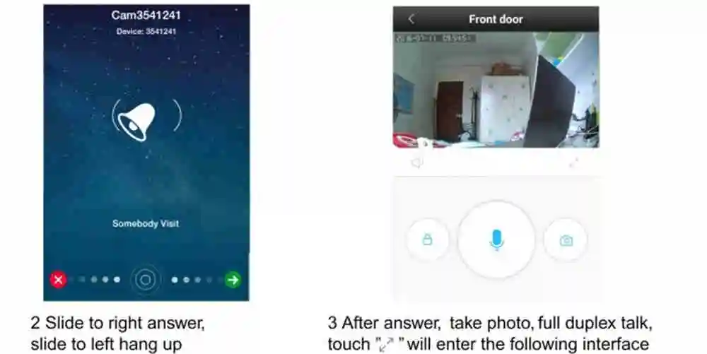 720P wifi IP дверной звонок ID карта открытый замок детектор движения видео дверной телефон