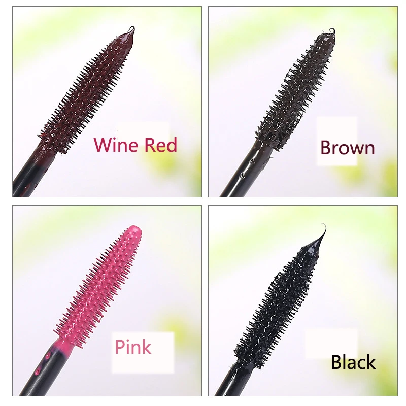Красочные Тушь для ресниц чёрный коричневый розовый Косплэй Средства ухода век