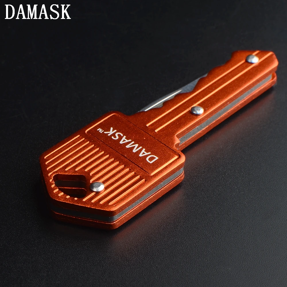 DAMASK бренд 4 шт. набор ключ нож из нержавеющей стали Портативный складной брелок