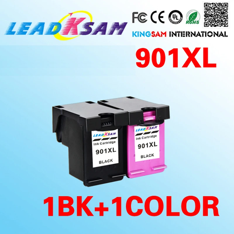 LeadKsam картридж совместимый для hp901 901XL Замена 901 Officejet J4500 J4524 J4530 J4540 J4550|ink cartridge|compatible