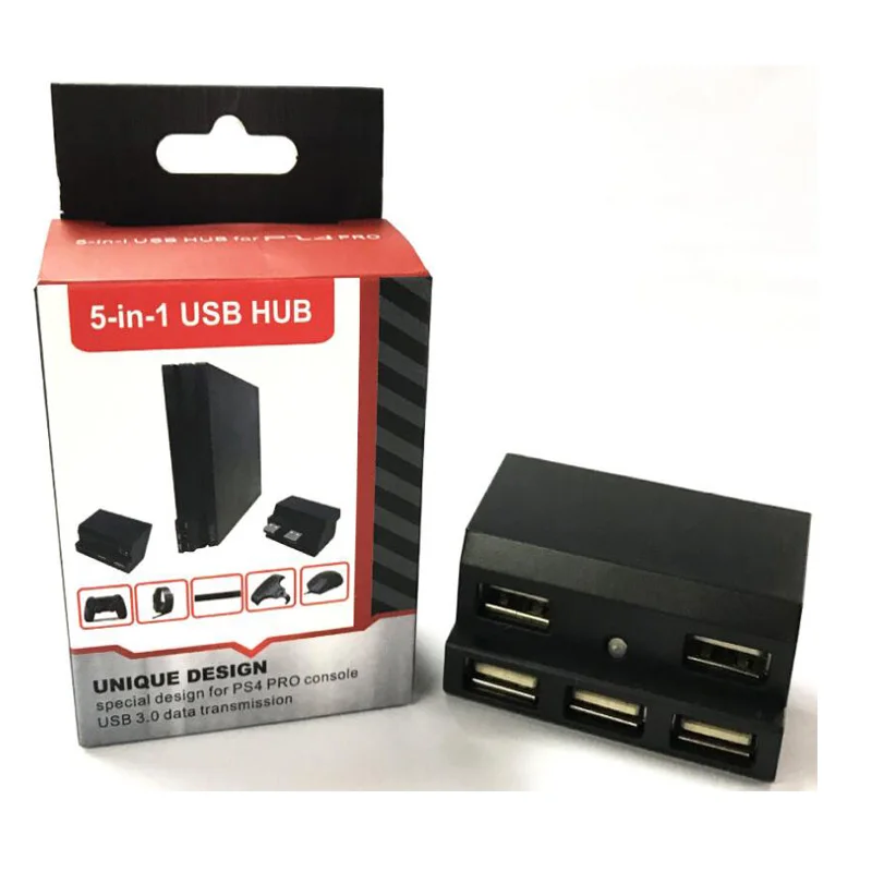 Расширение PS4 Pro HUB аксессуары LED Mini 5 в 1 USB порт 3 0 и 2 Hub игровая консоль Расширенный адаптер для PlayStation 4 Pro|mini