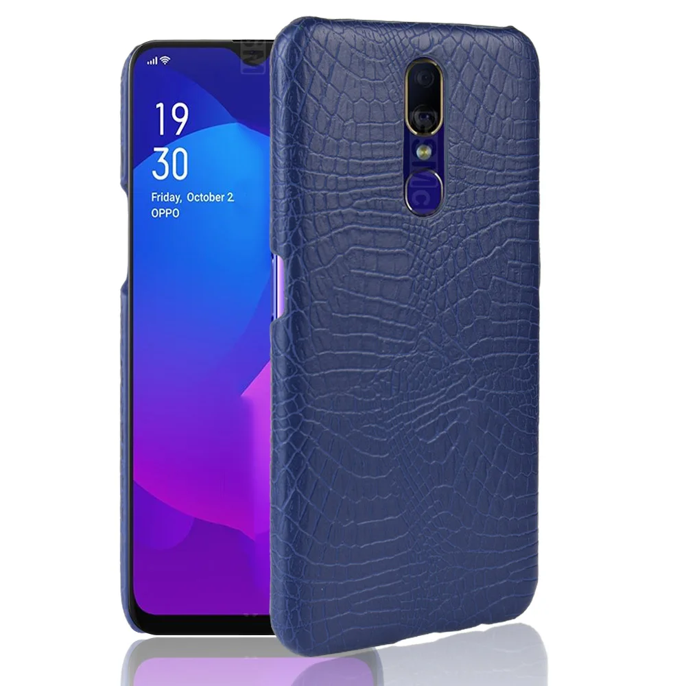 Крокодилья кожа змеи кожаный чехол для OPPO F11 F9 A1K A5S AX5S крышки Чехлы телефона с