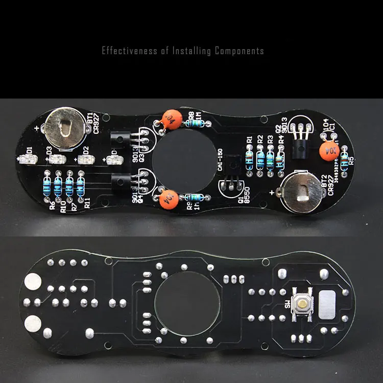 Светодиодный гироскоп DIY Kit красочные светящиеся электронные части ручной Спиннер взрослые "Антистресс" СДВГ обучающая игрушка Спиннер