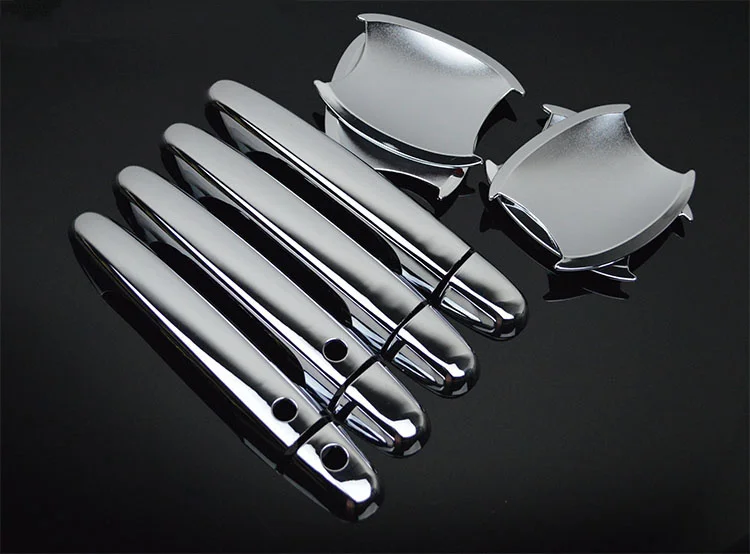 

FUNDUOO For Honda CIVIC 2012 2013 2014 New Chrome Door Handle + Cup Bowl Covers trim With Smart Entry Buttons Car Accessories
