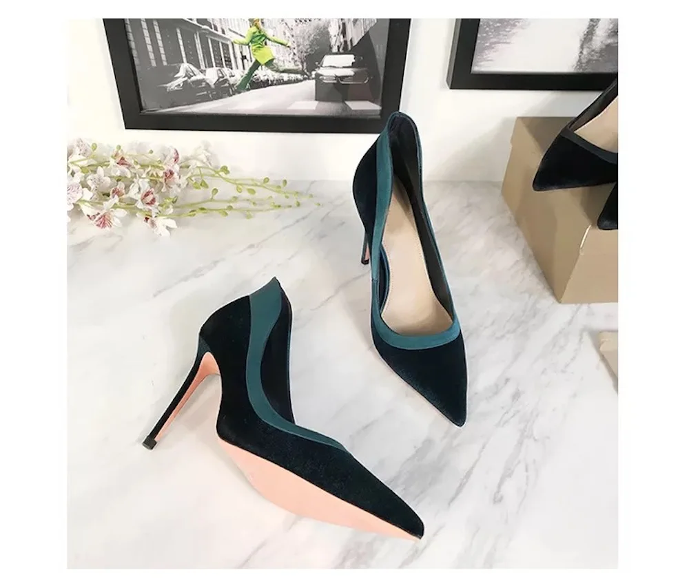 Женская обувь новинка 2019 года модные замшевые туфли-лодочки из натуральной кожи