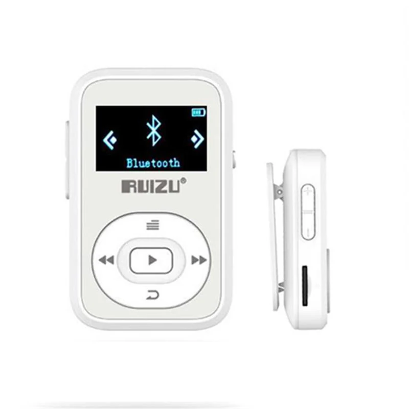 RUIZU X26 Bluetooth MP3 плеер 8 Гб Спортивный mp3 музыкальный с рекордером FM радио