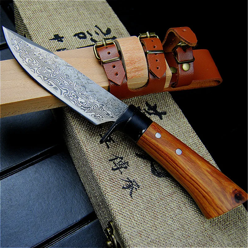 EVERRICH Chinese tang D2 стальной наружный дао кованый вручную нарезанный кухонный нож и