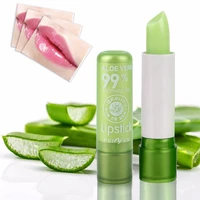 portable size natural plant aloe gel color changing lipstick lip balm moisturizing long lasting women lip care lip stick