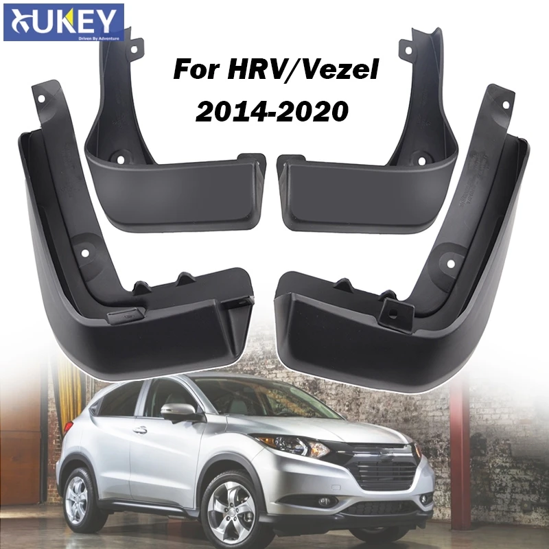 

For HONDA HR-V HRV VEZEL 2014 - 2020 Set Mud Flaps Mudflaps Splash Guards Front Rear Mudguards Fender 2015 2016 2017 2018 2019