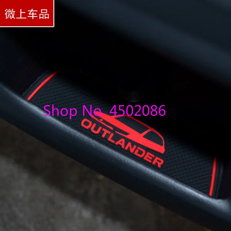 Для 2013 2018 Mitsubishi Outlander Гейт игровой коврик Нескользящая чашка коврики