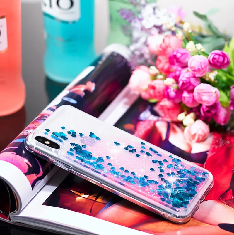 Жидкий чехол для Motorola Moto E4 G5S C G6 Z3 E5 Plus Play EU US Nokia 6,1 6 1 zte Max XL Блестящий Мягкий силиконовый чехол