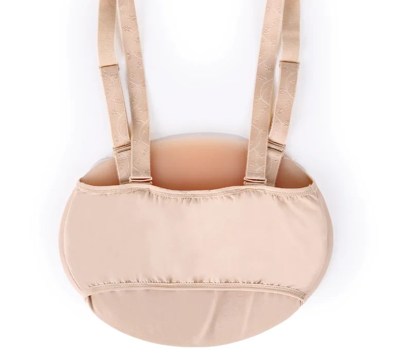 

Silicone Belly With Cloth Bag Straps Artificial Pregnant Baby Tummy 5 Size