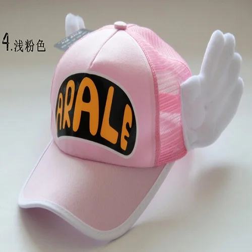 Новое поступление Аниме Косплей дышащая сетчатая шапка шапки Dr. Slump Arale Крылья Ангела летняя красочная сетчатая Кепка Для Взрослых размер регулируемый