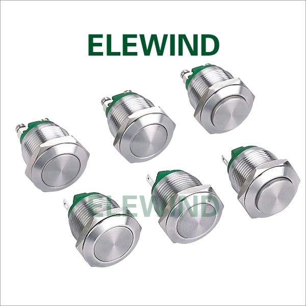 ELEWIND кнопочный выключатель из нержавеющей стали (PM191H 10/с)|switch switch|switch pushswitch momentary |