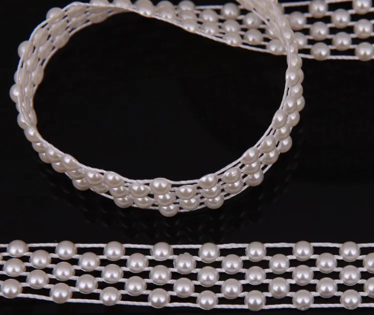 20 метров слоновая кость/белая полукруглая жемчужная гирлянда для свадебного