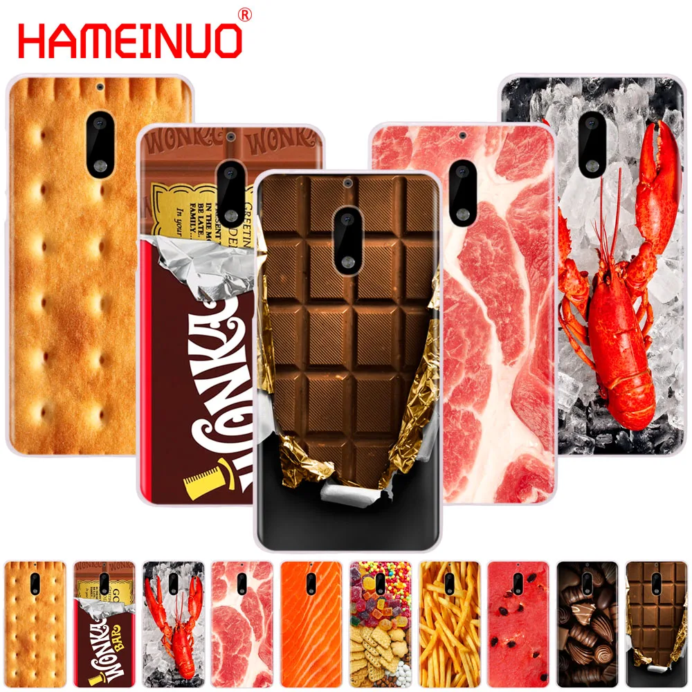 HAMEINUO чехол для телефона с изображением пищи печенья шоколада мяса Nokia 9 8 7 6 5 3 Lumia 630