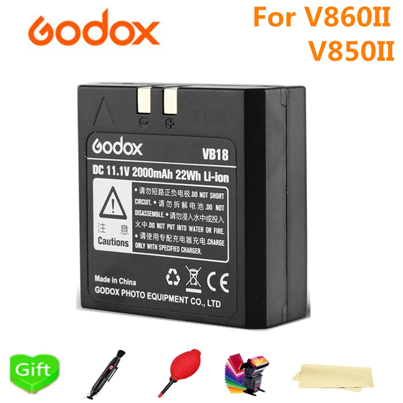 Литий ионный аккумулятор Godox VB18 постоянный ток 11 1 В 2000 мА/ч 22Wh для работы с литий
