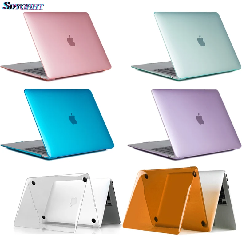 Кристальный чехол для ноутбука MacBook Touch ID A1932 2018 Macbook Air 13 A1466 A1369 Pro Retina 11 12 15 4 Жесткий