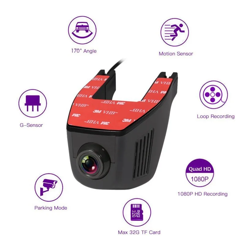 Домашний WIFI телефон с управлением Full HD 1080P Автомобильный видеорегистратор
