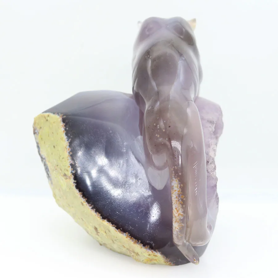 Статуэтка из искусственного агата с резным кристаллом 7 2 дюйма TA69|figurine|figurine crystal |
