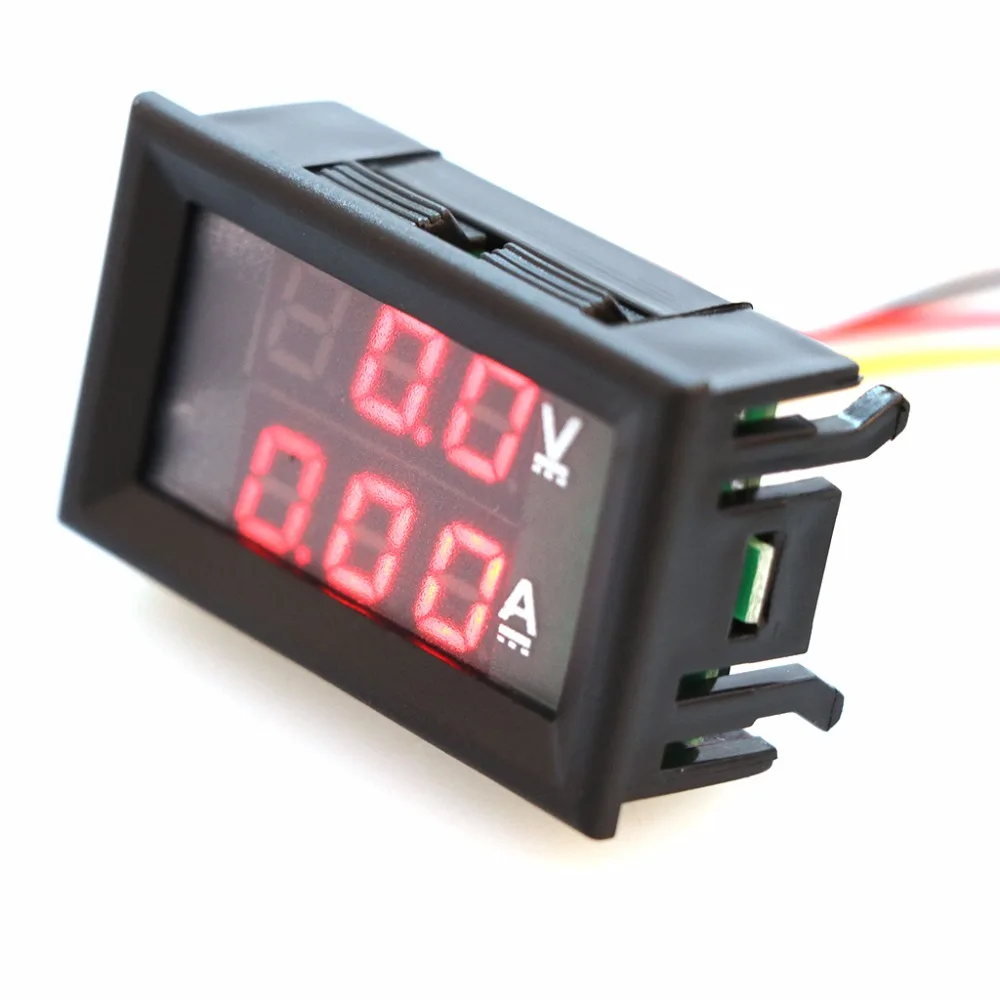 

DC 0-100V 10A Dual LED Digital Voltmeter Ammeter Voltage AMP Power Car Monitor Tester Tools