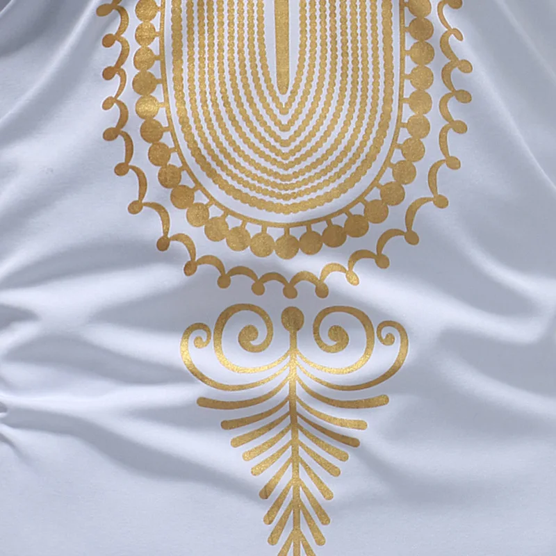 Традиционная этническая Мужская футболка с принтом 2018 модная африканская Дашики