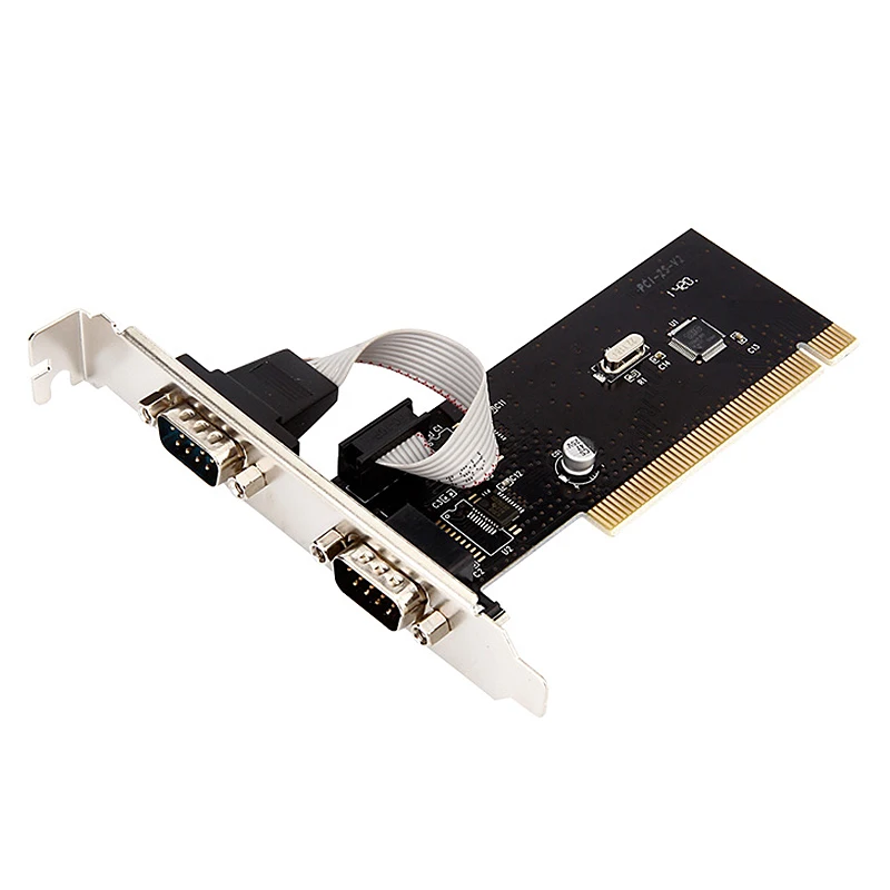 Новый 2 порта s Pci к Com 9Pin последовательный порт RS232 Расширенный Райзер адаптер для