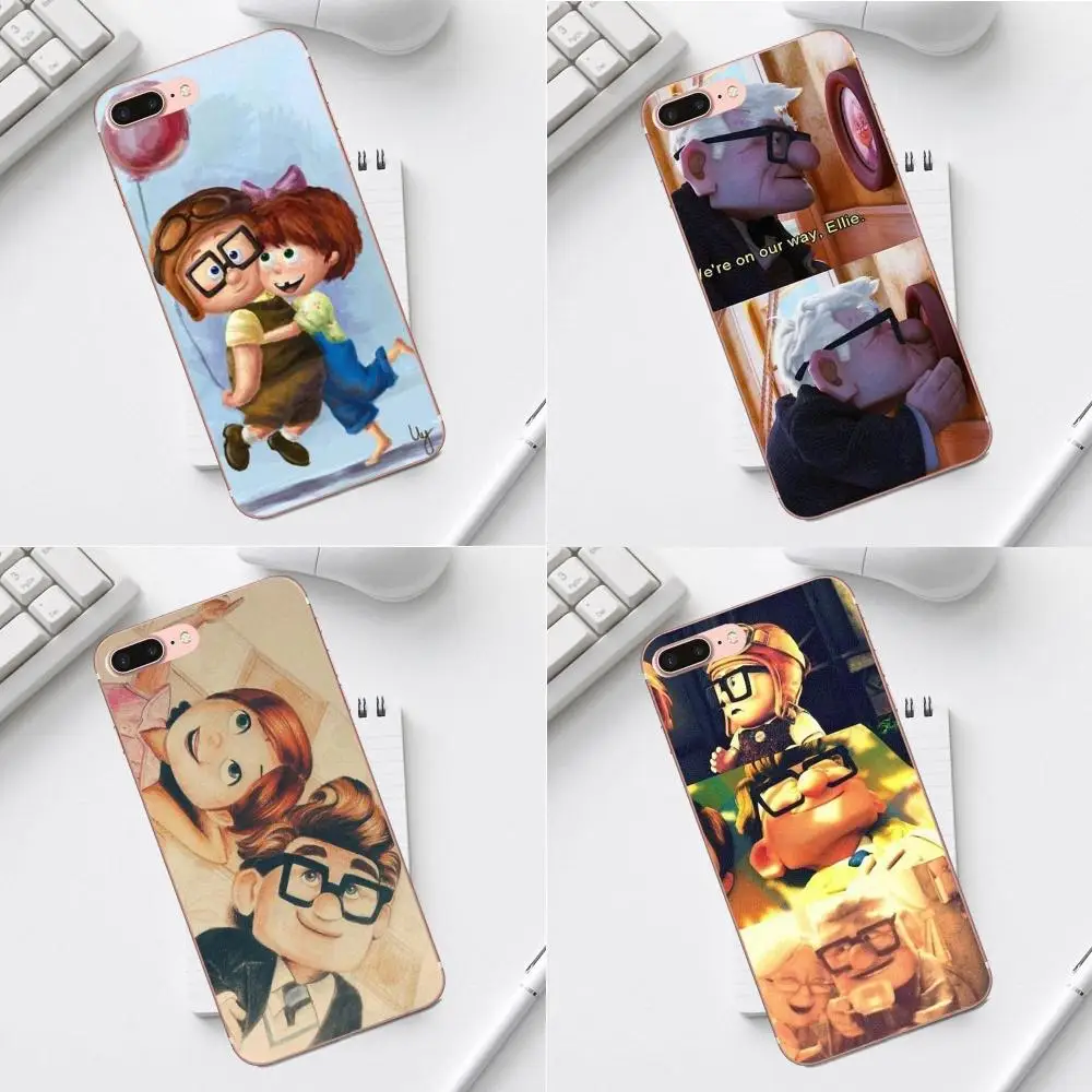 Qdowpz романтическая пара Carl And Ellie для iPhone 4 4S 5 5C SE 6 6S 7 8 Plus X XS Max XR Galaxy A3 A5 J1 J3 J5 J7