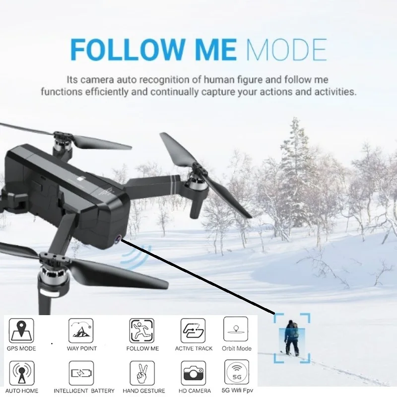Фото SJRC F11 Дрон с GPS Wi-Fi FPV 1080 P камера бесщеточный Квадрокоптер 25 минут время полета SJRC F11 Дрон с GPS Wi-Fi FPV 1080 P камера бесщеточный Квадрокоптер 25 минут время полета