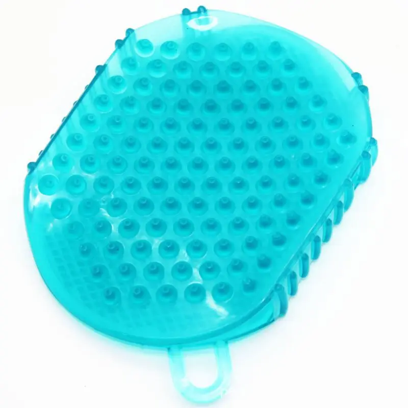 Soft Silicone Massage Scrub Gloves For Peeling Body Bath Brush Exfoliating Footbrush | Дом и сад